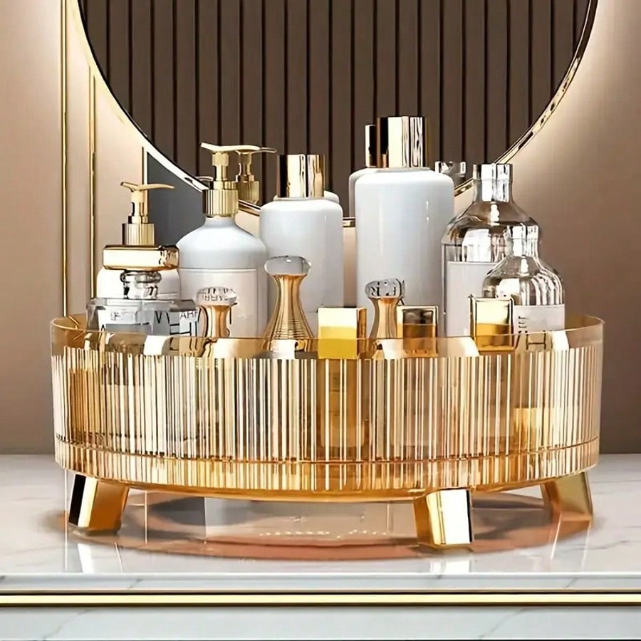 Beauty Makeup Supply - 360° Deluxe Rotating Makeup Organizer, Spacious