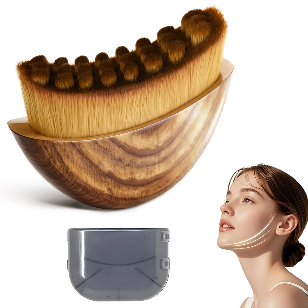 Beauty Queen Makeup - 1 PCS Lymphatic Contour Face Brush