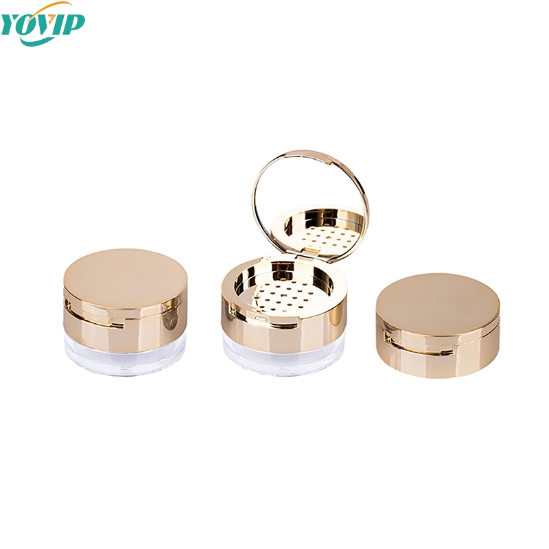 Beauty Makeup Blender - 6g Gold Portable Cosmetic Flour Plastic