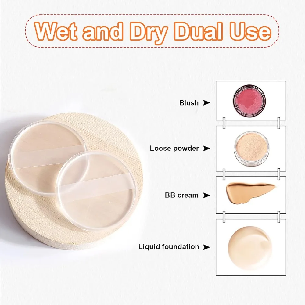 1-5Pcs Silicone Cosmetic Puff  - đánh giá và giá Beauty Makeup Blender