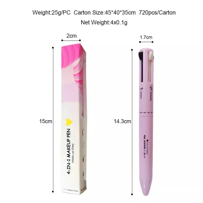 4 In 1 Eyebrow Pencil Lip Line - đánh giá và giá Eyebrow Pomade Pencil