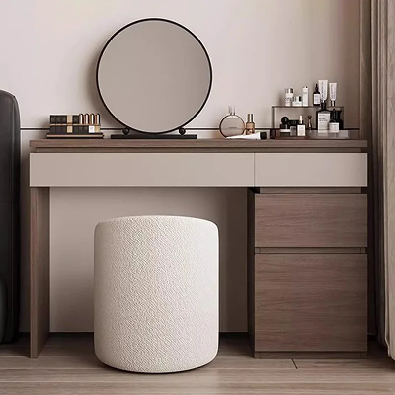 Wood Shelf Vanity Table Modern - đánh giá và giá Makeup Beauty Lounge