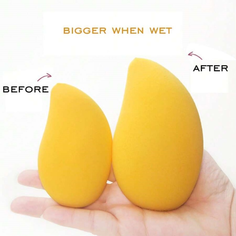 12/2pcs Mango Shape Soft Makeu - đánh giá và giá Beauty Makeup Blender