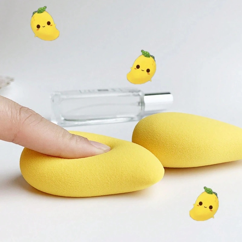 12/2pcs Mango Shape Soft Makeu - đánh giá và giá Beauty Makeup Blender