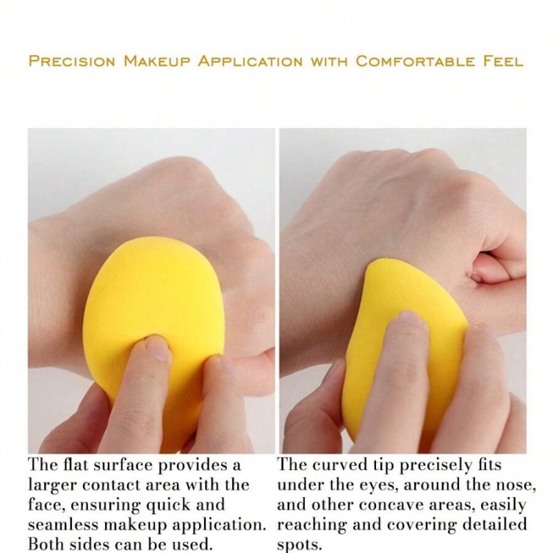 12/2pcs Mango Shape Soft Makeu - đánh giá và giá Beauty Makeup Blender