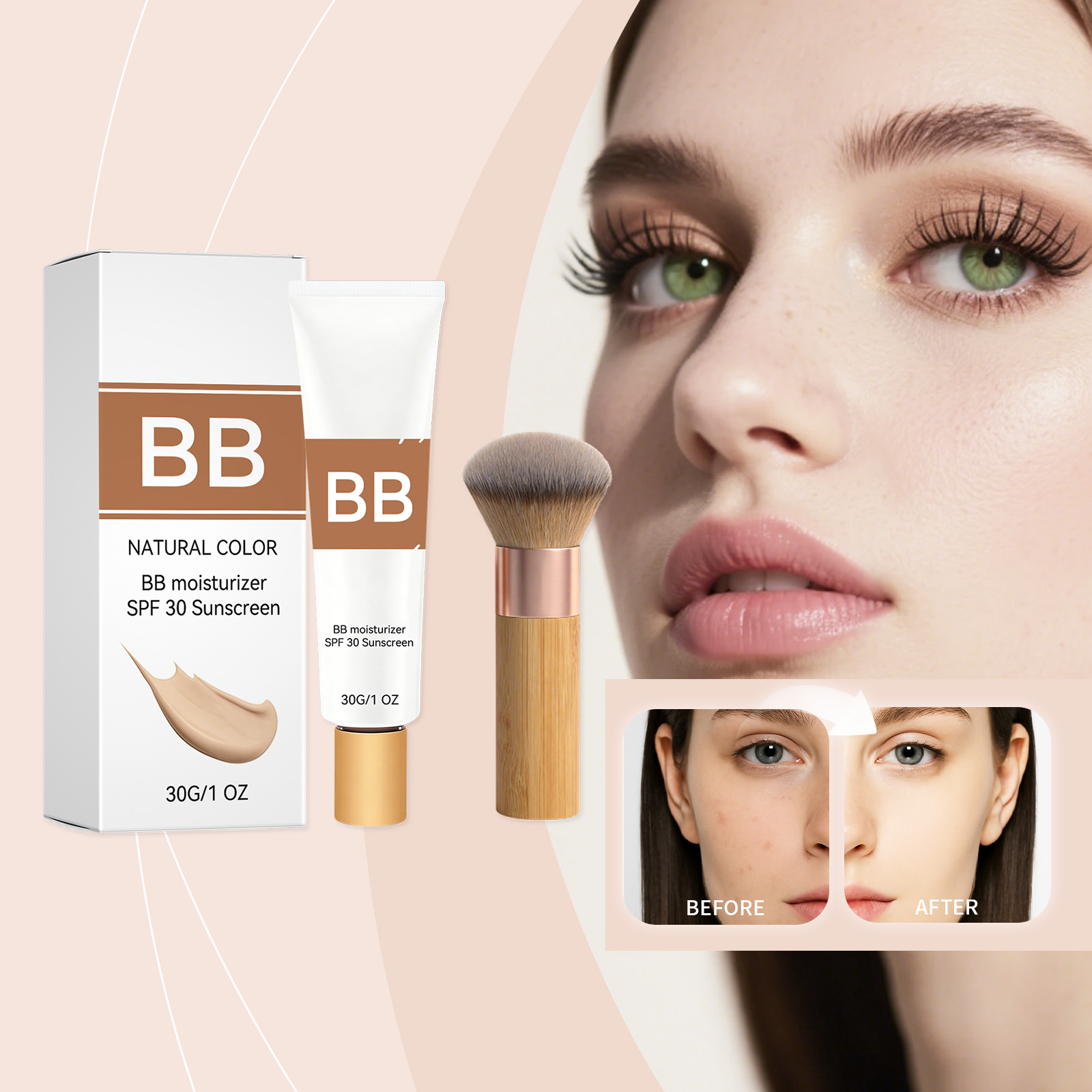 SPF 30 Tinted Moisturizer BB C - đánh giá và giá Beauty Queen Makeup