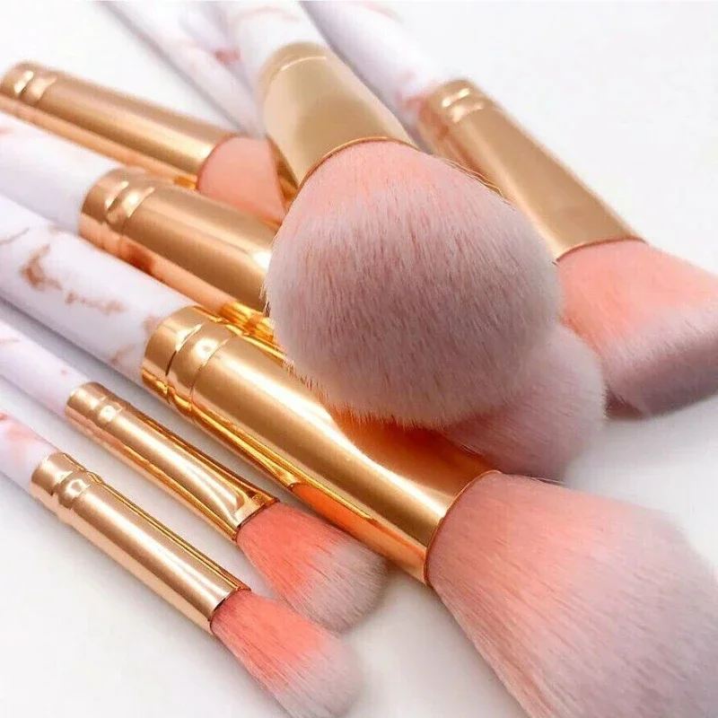10Pcs Marble Makeup Brushes Fa - đánh giá và giá Beauty Queen Makeup