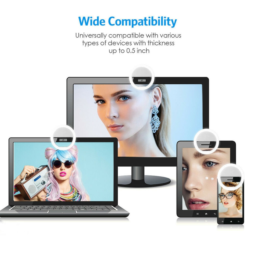 LED Selfie Fill Light USB Char - đánh giá và giá Led Ring Light