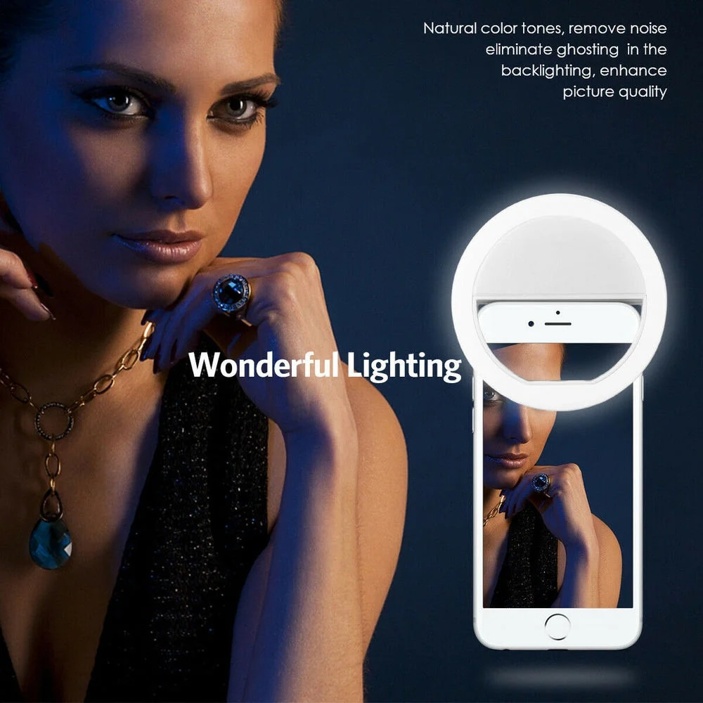 LED Selfie Fill Light USB Char - đánh giá và giá Led Ring Light