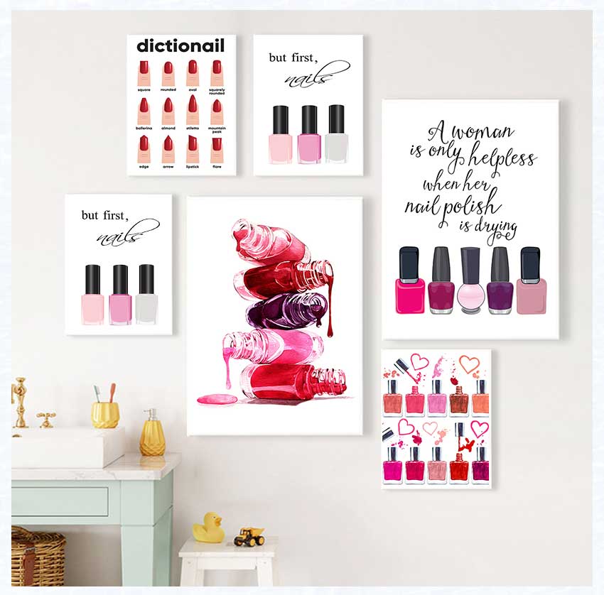 Art Posters and Prints Nail Te - đánh giá và giá Beauty Of Makeup Quotes