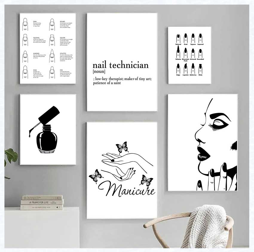 Art Posters and Prints Nail Te - đánh giá và giá Beauty Of Makeup Quotes