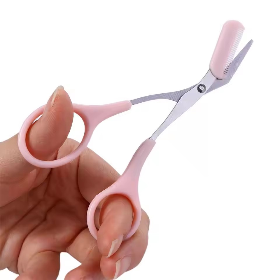 Safe Eyebrow Scissors with Com - đánh giá và giá Beauty Makeup Vanity