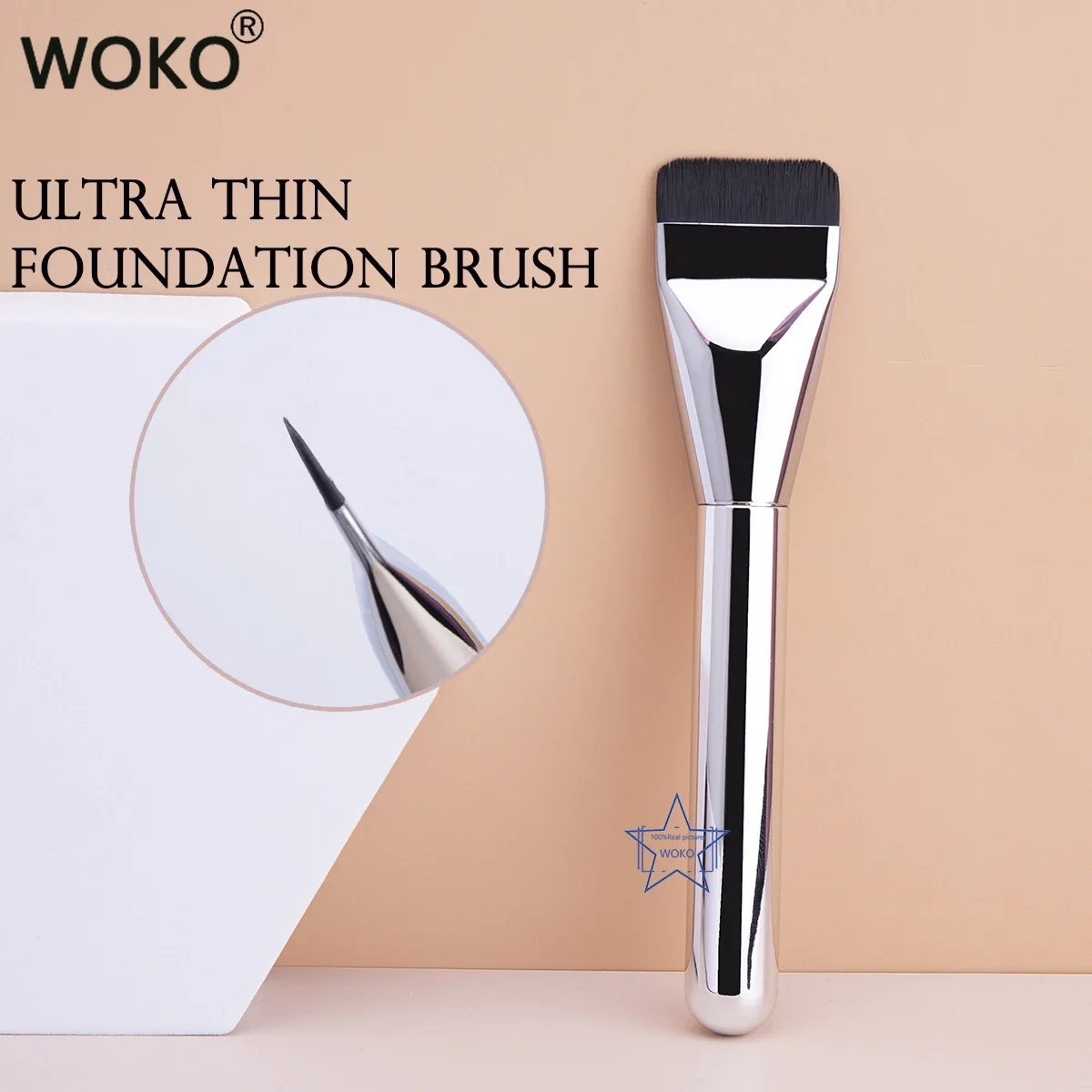 Ultra Thin Foundation Brush Li - đánh giá và giá Beauty Queen Makeup