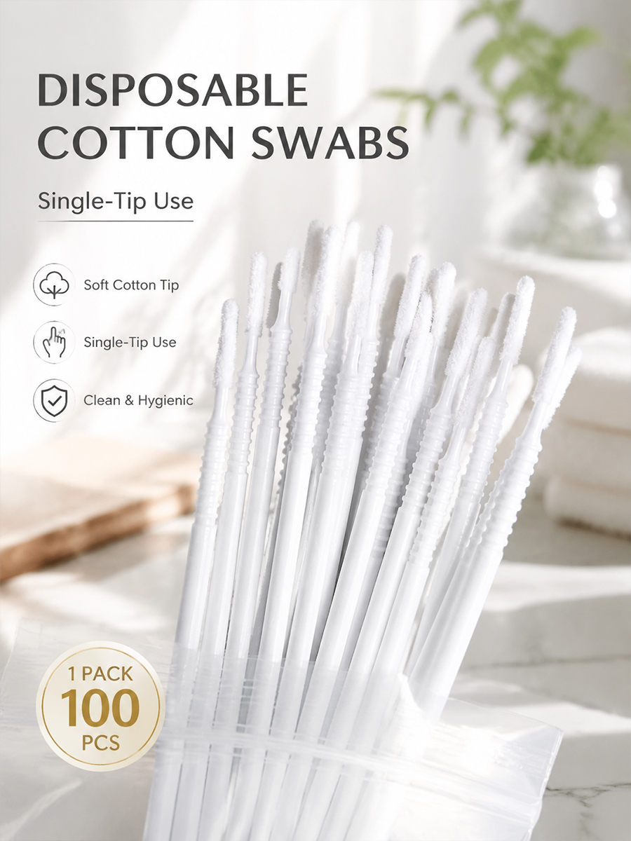 Disposable Long Cotton Swabs E - đánh giá và giá Beauty Makeup Vanity