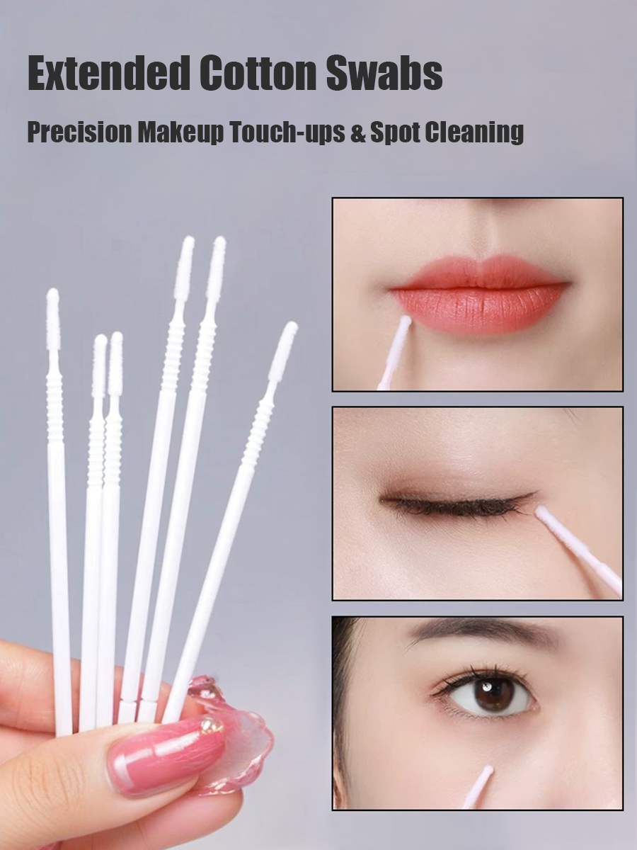 Disposable Long Cotton Swabs E - đánh giá và giá Beauty Makeup Vanity