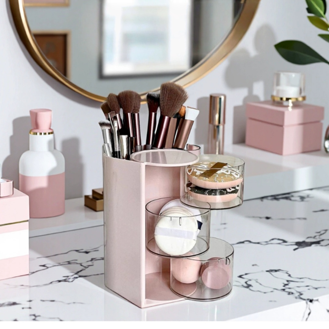 Rotating Cosmetic Storage Box, - đánh giá và giá Beauty Makeup Blender