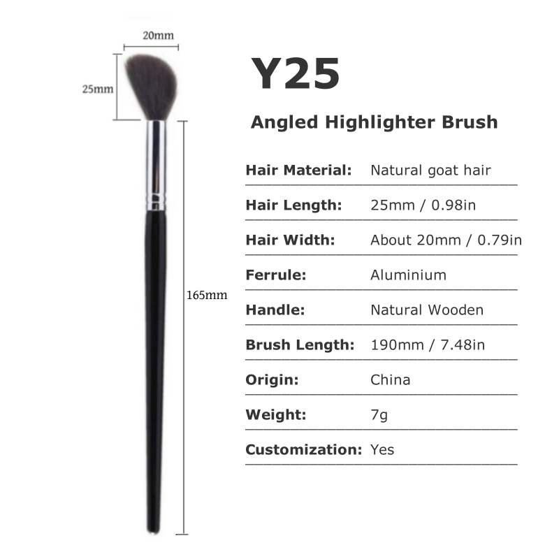 Highlighter Makeup Brushes Blu - đánh giá và giá Beauty Queen Makeup
