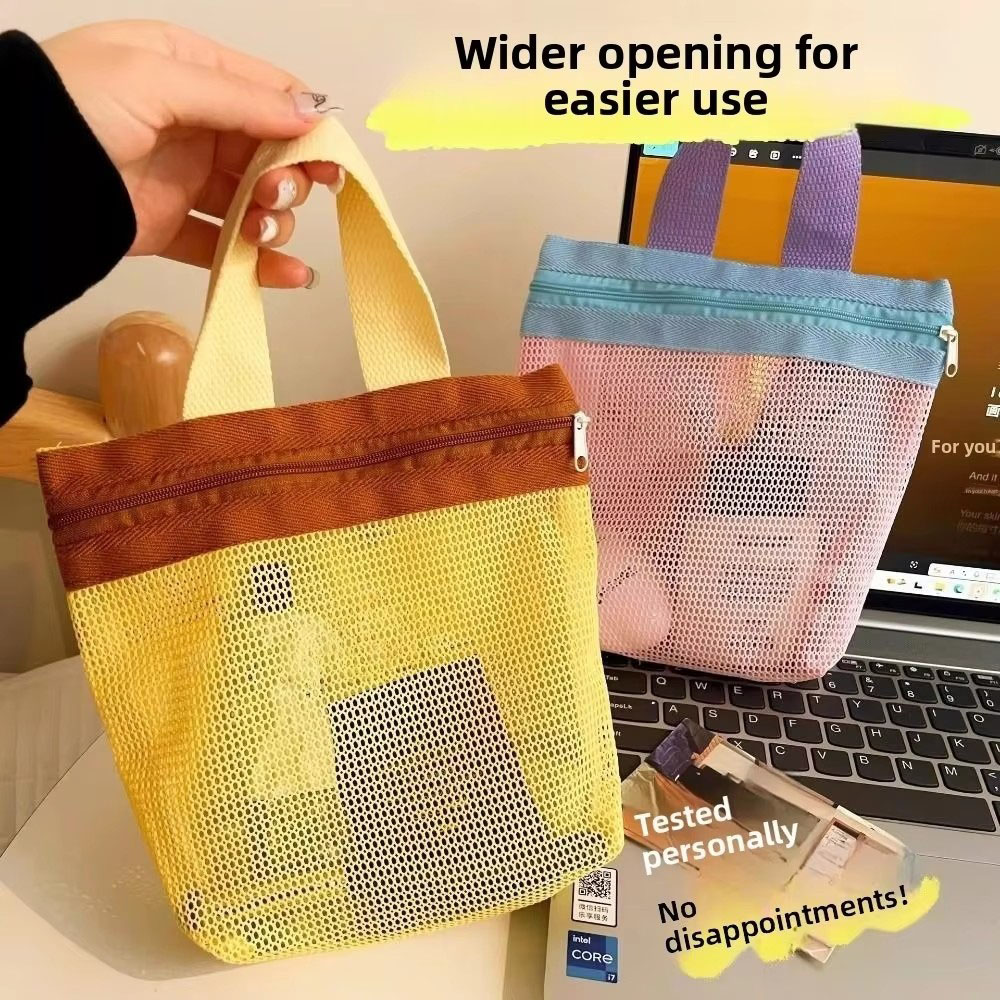 New Dopamine Mesh Toiletry Bag - đánh giá và giá Beauty Makeup Vanity