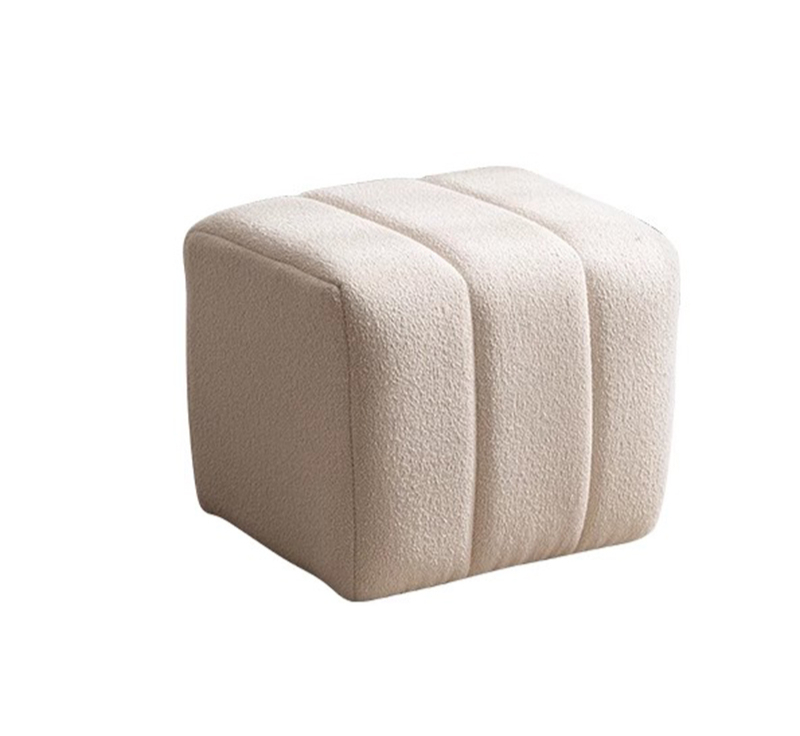 Grey Hallway Foot Stool Puffs  - đánh giá và giá Makeup Beauty Lounge