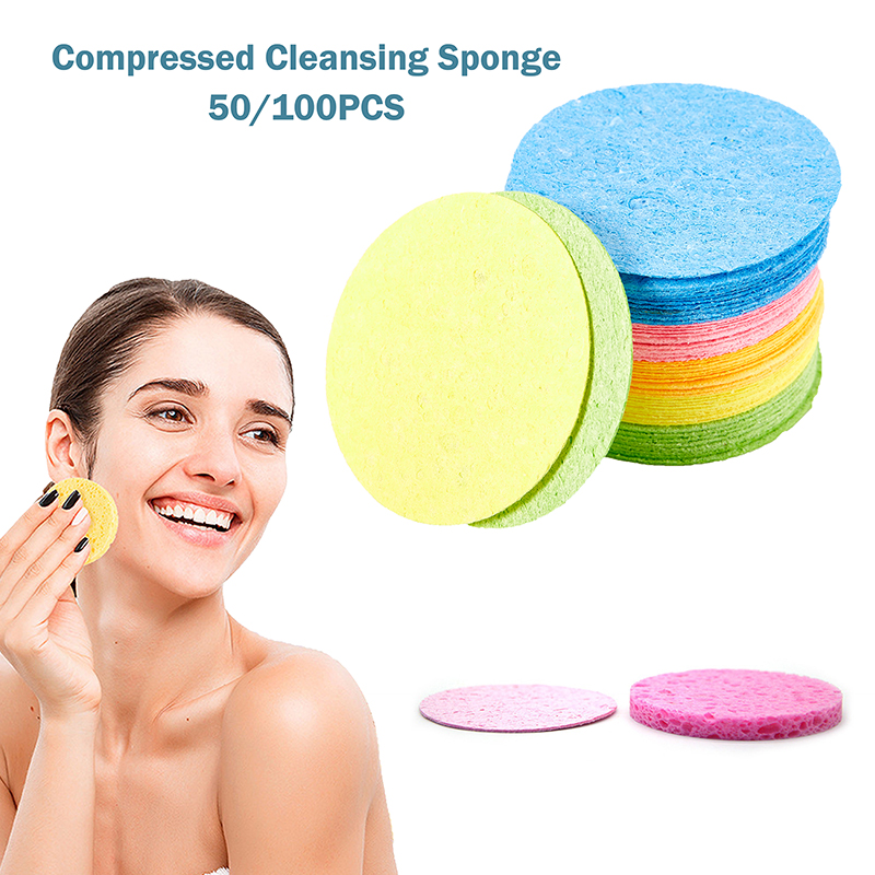 50/100Pcs Compressed Natural C - đánh giá và giá Beauty Queen Makeup