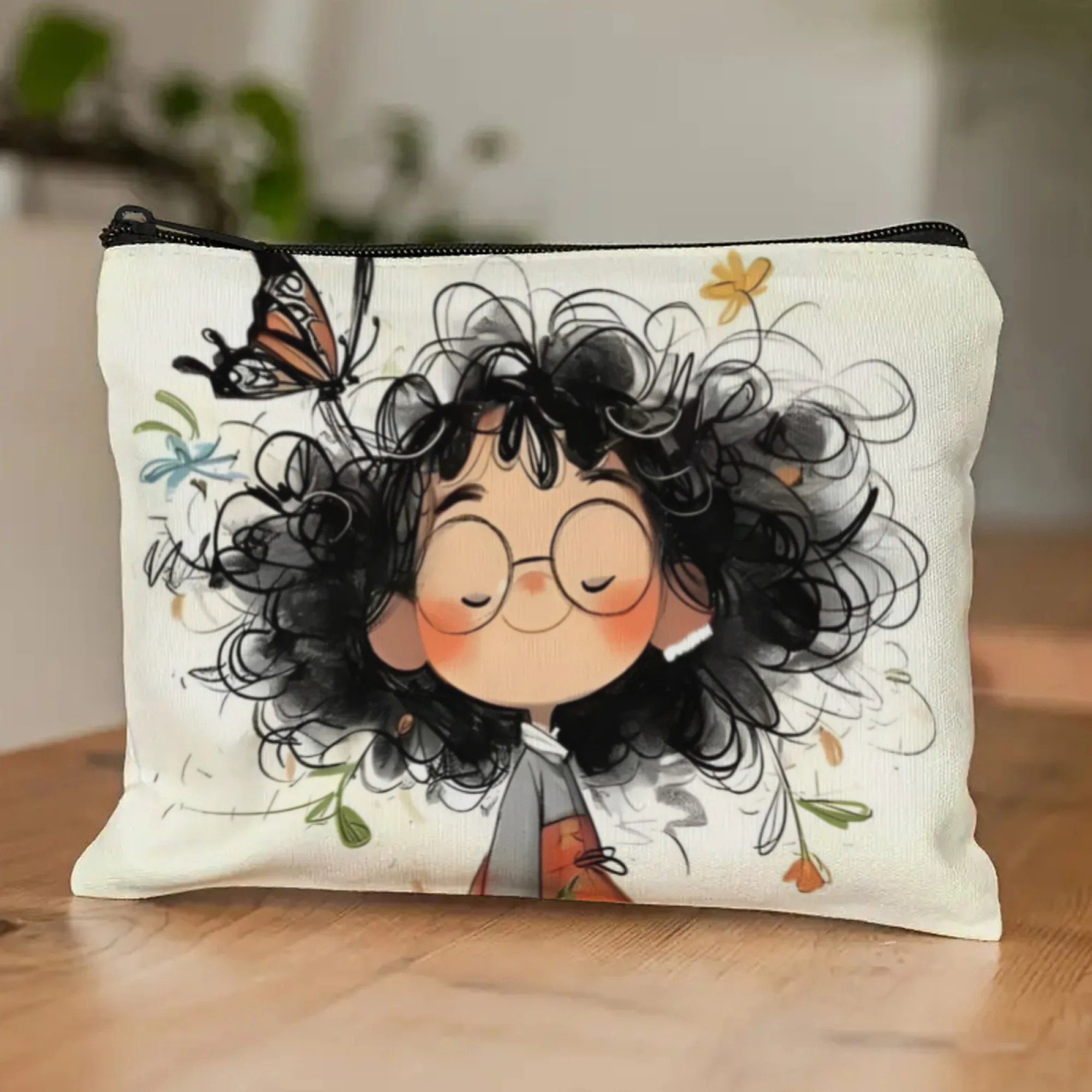 Cartoon Girl Makeup Bag Zipper - đánh giá và giá Beauty Makeup Women