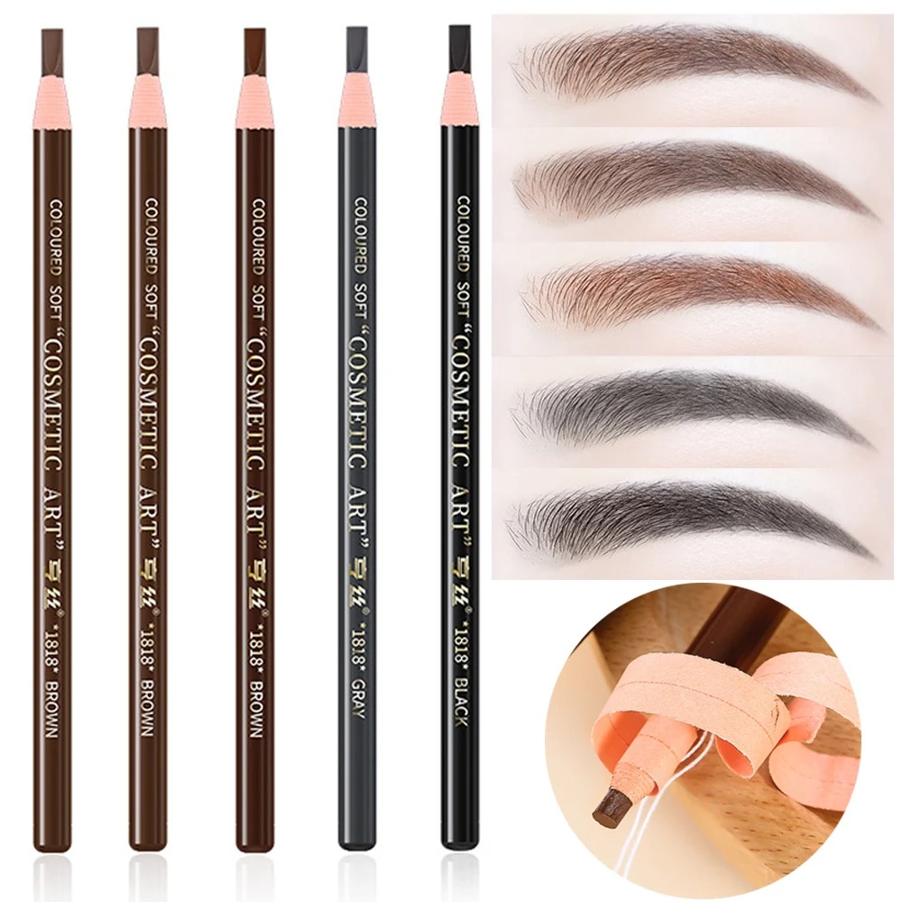 5pcs Eyebrow Pencil Permanent  - đánh giá và giá Eyebrow Pomade Pencil
