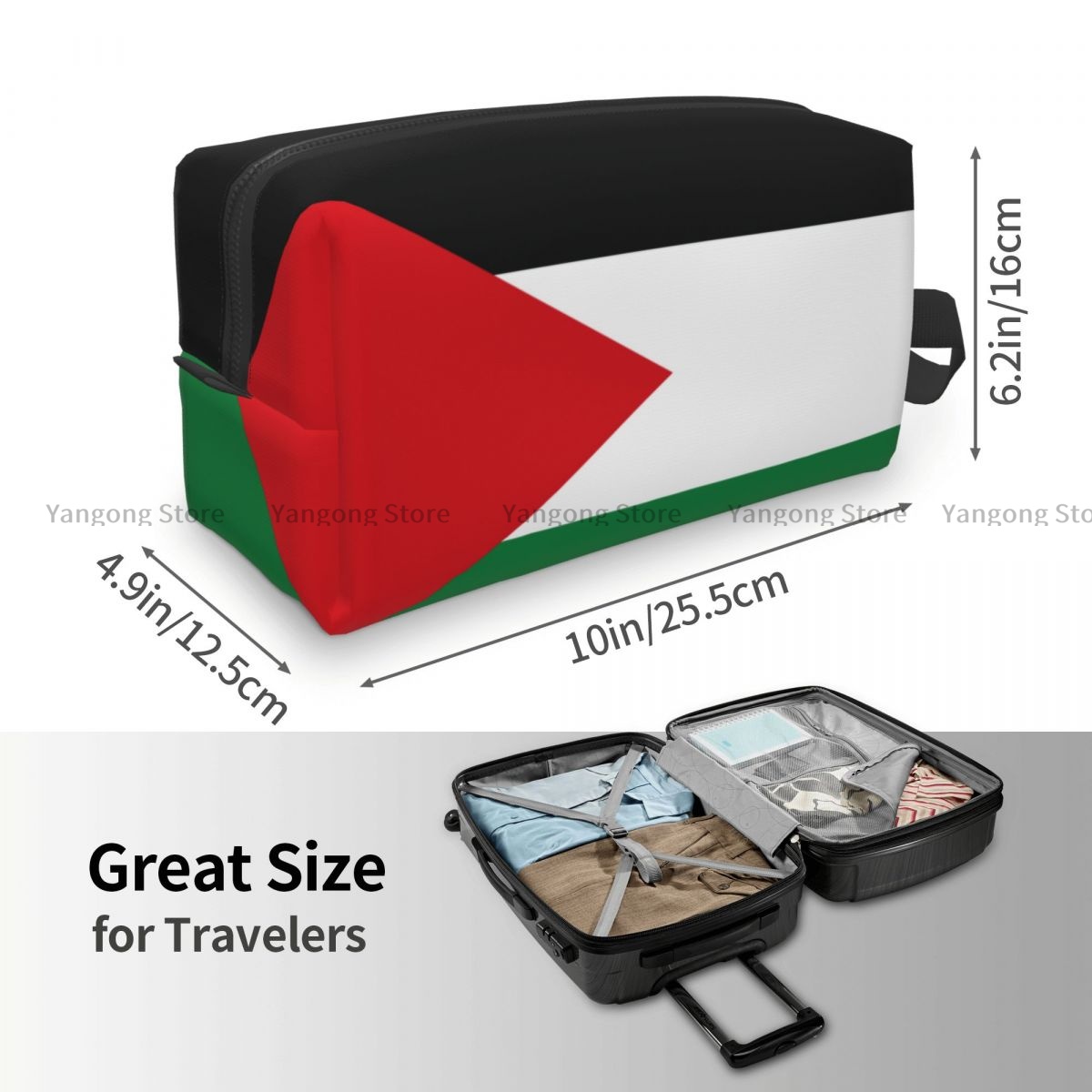 Travel Toiletry Bag Palastaine - đánh giá và giá Makeup Beauty Necessaire