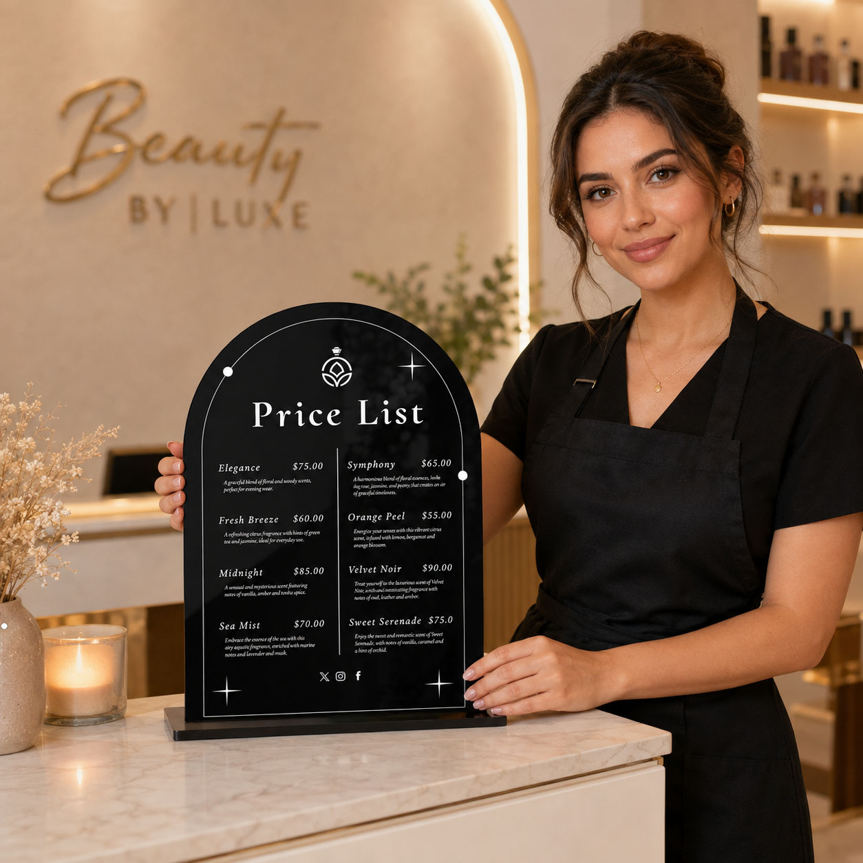 Custom Arch Acrylic Price List - đánh giá và giá Beauty Makeup List