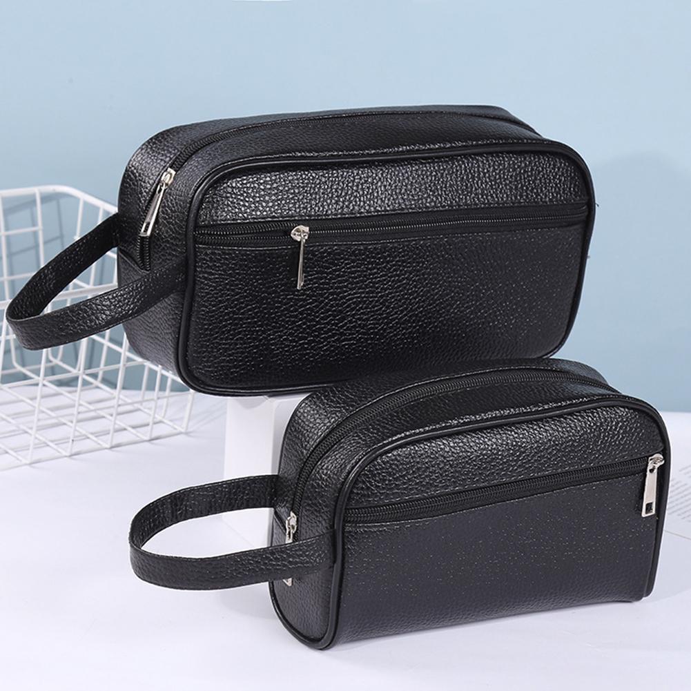 Travel Mens Toiletry Bag PU Le - đánh giá và giá Makeup Beauty Necessaire