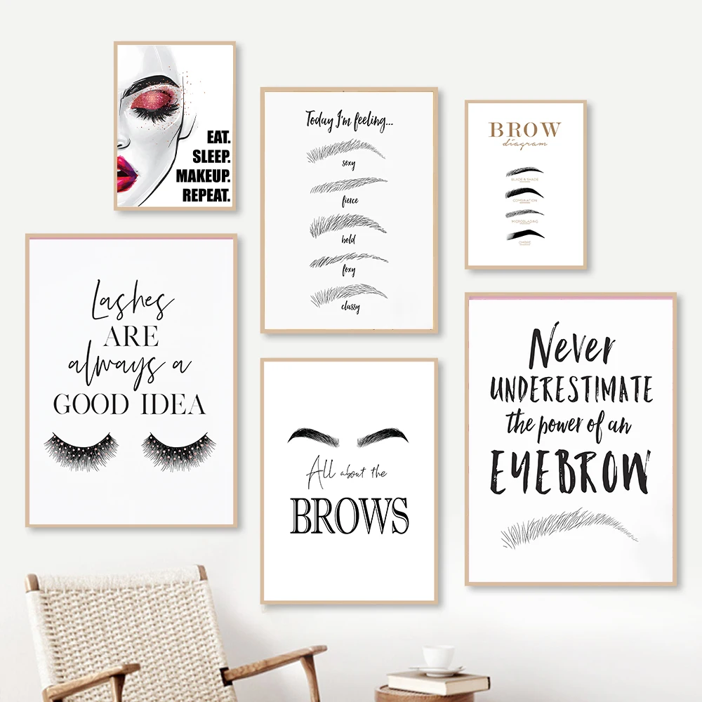 Fashion MakeUp Canvas Painting - đánh giá và giá Beauty Of Makeup Quotes