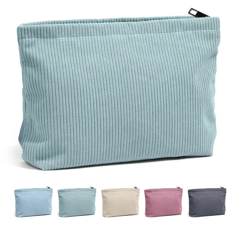 Corduroy Travel Cosmetic Bag P - đánh giá và giá Beauty Makeup Women