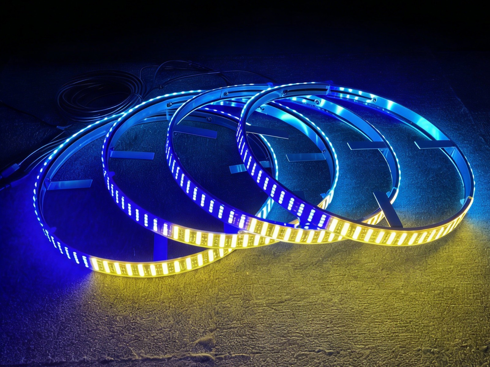 4PCS 17.5inch RGB Quad Row Cha - đánh giá và giá Led Ring Light